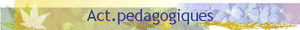 Act.pedagogiques